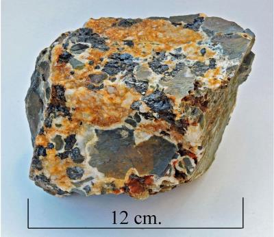 Hydraulic brecciation, Bryn y Rafr. (CWO) Bill Bagley Rocks and Minerals
